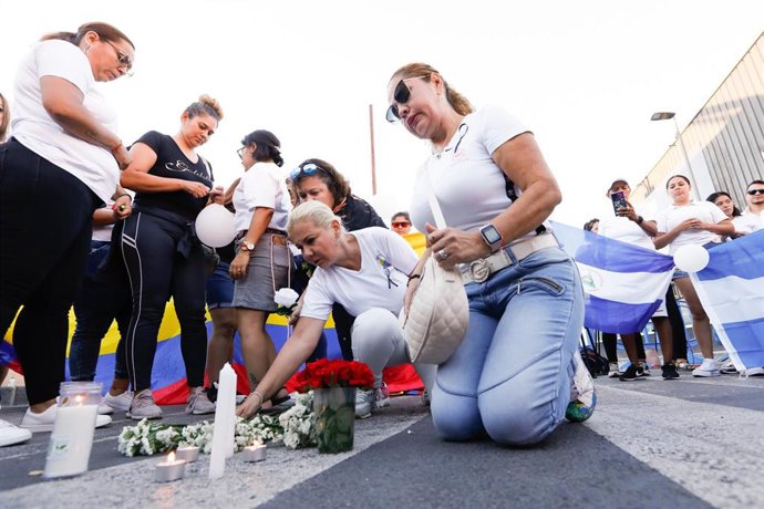 02-10-23 Homenaje A Las Víctimas De Familiares Y Amigos De La Comunidad Colombiana Y Nicaraguense