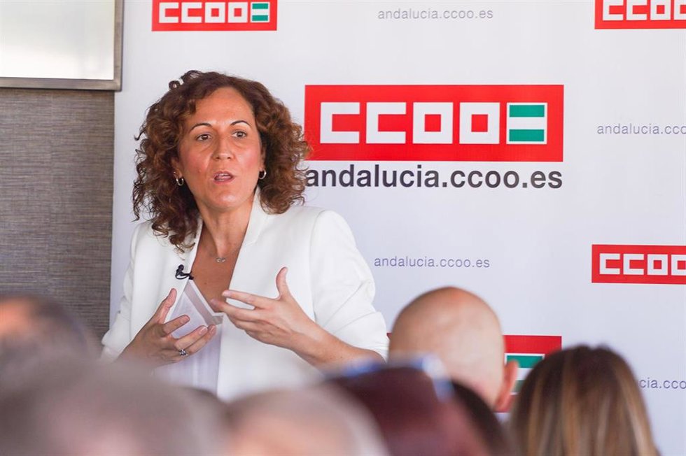 La secretaria general de CCOO Andalucía, Nuria López, foto de archivo