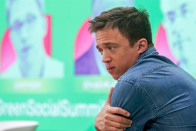 El líder de Más País, Iñigo Errejón, durante la Green Social Summit, en Espacio Larra, a 30 de septiembre de 2023, en Madrid (España).