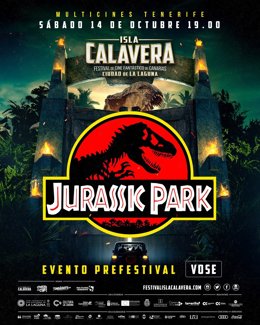El Festival de Cine Fantástico de Canarias Ciudad de La Laguna Isla Calavera ofrece el próximo sábado 14 de octubre, a las 19.00 horas, un evento prefestival dedicado al 30 aniversario del clásico del cine de aventuras y ciencia ficción 'Parque Jurásic