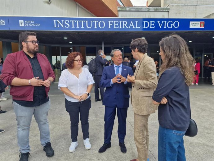 Ana Pontón a su llegada a Conxemar.