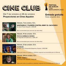 Programación de Cine Club del Festival de Huelva.