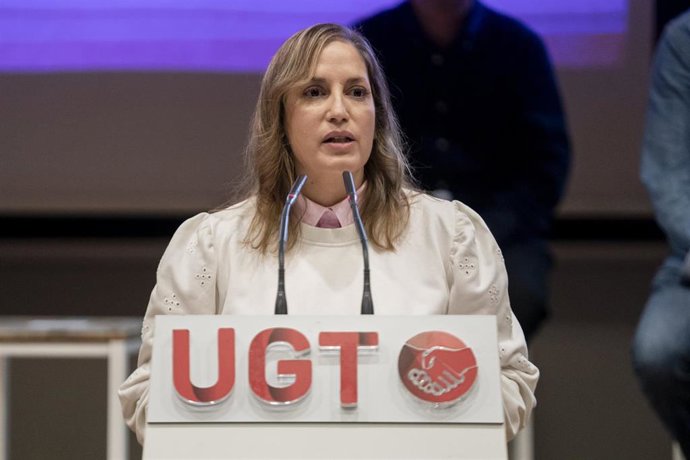 Archivo - La secretaria de UGT-Madrid, Marina Prieto. Archivo.
