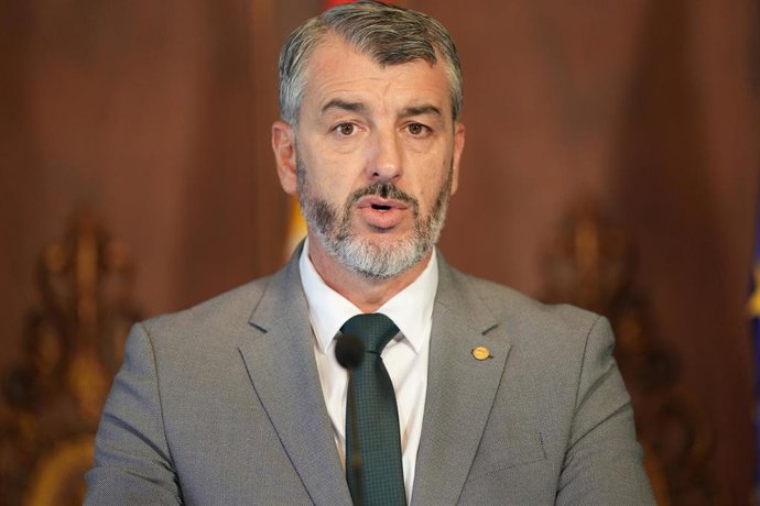 Archivo - El secretario general de UGT Andalucía, Óskar Martín, en imagen de archivo