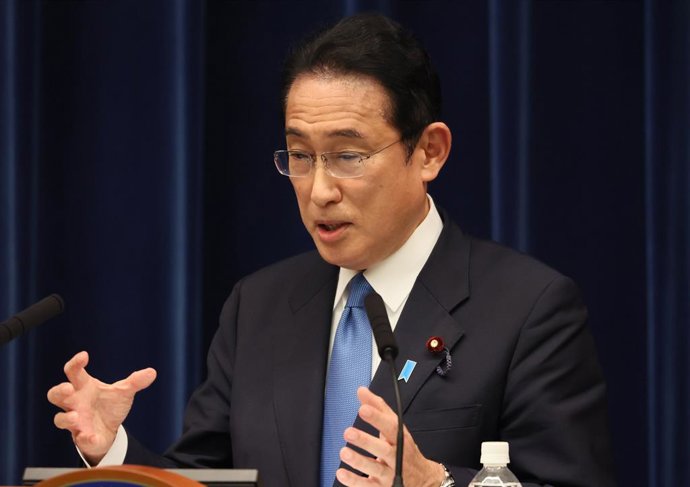 Archivo - El primer ministro japonés, Fumio Kishida.