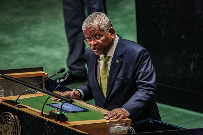 El presidente de Seychelles, Wavel Ramkalawan
