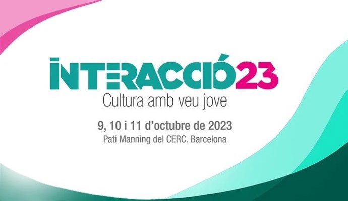 Cartell de les jornades 'Interacció 2023. Cultura amb veu jove'.