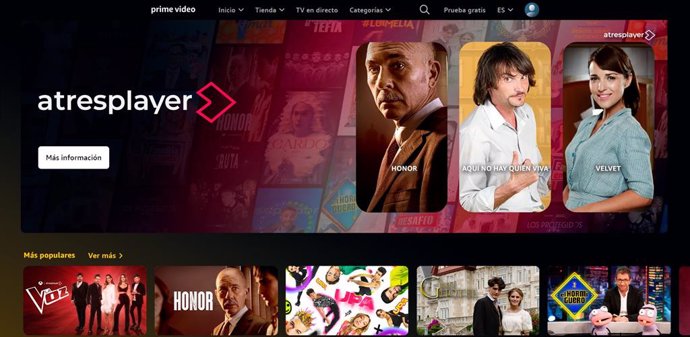 Atresplayer ya está disponible a través de Prime Video en México