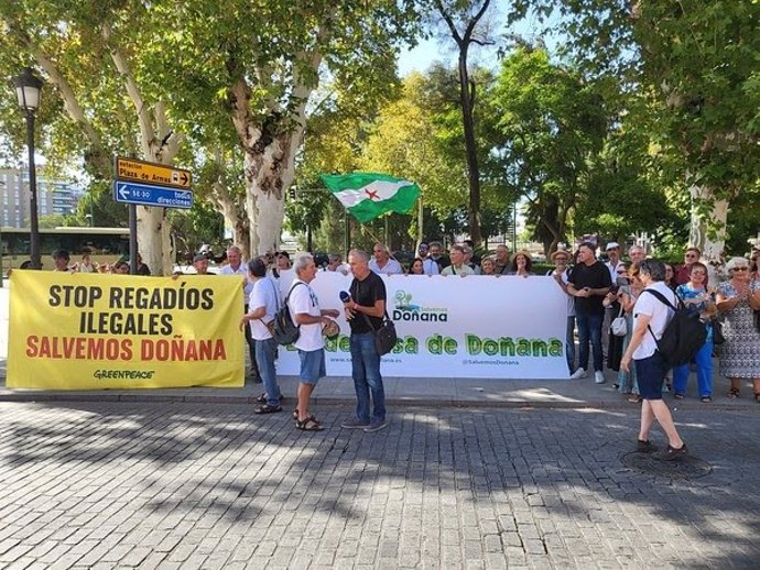 Presencia de Greenpeace en la manifestación por Doñana
