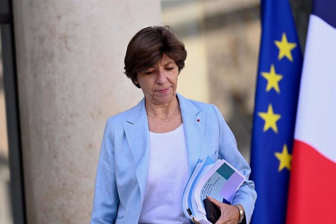 La ministra de Exteriores francesa, Catherine Colonna