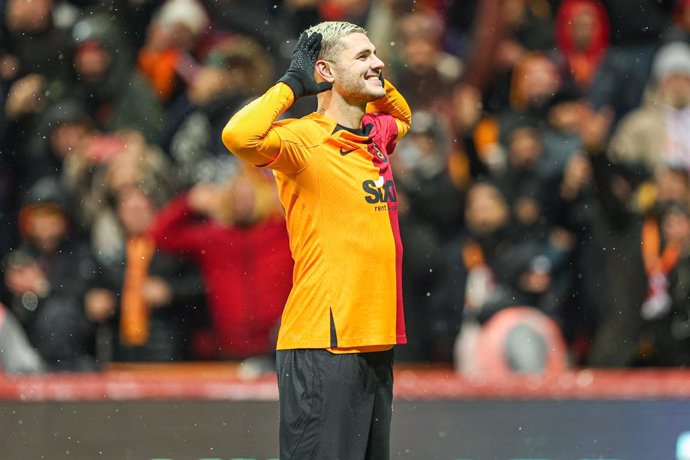 Archivo - Mauro Icardi of Galatasaray celebrates the goal 2-1 during the Turkish championship Super Lig football match between Galatasaray and Trabzonspor on February 5, 2023 at Nef Stadyumu in Istanbul, Turkey - Photo Orange Pictures / DPPI