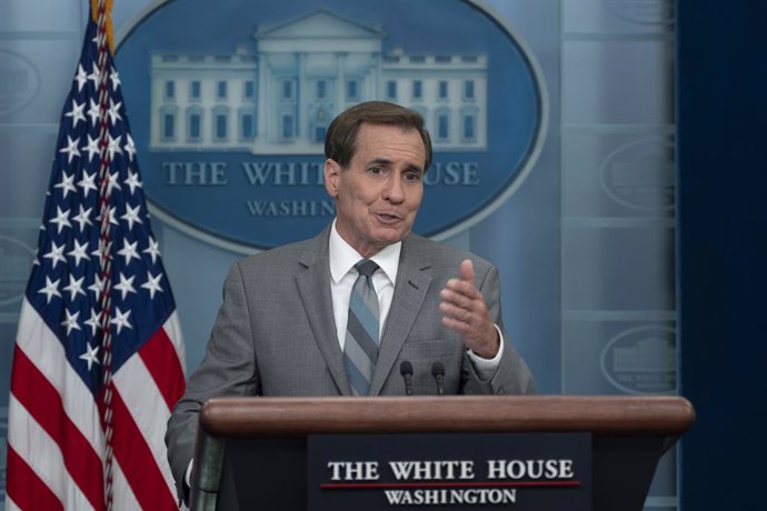 Archivo - July 17, 2023, Washington, District of Columbia, USA: National Security Council Coordinator for Strategic Communications John Kirby participates in the daily briefing at the White House in Washington, DC, July 17, 2023