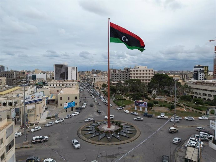 Archivo - Bandera de Libia