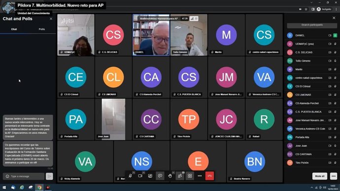 Sesión informativa de Unidad Docente Multiprofesional de Atención Familiar y Comunitaria del Distrito Sanitario Málaga-Valle del Guadalhorce