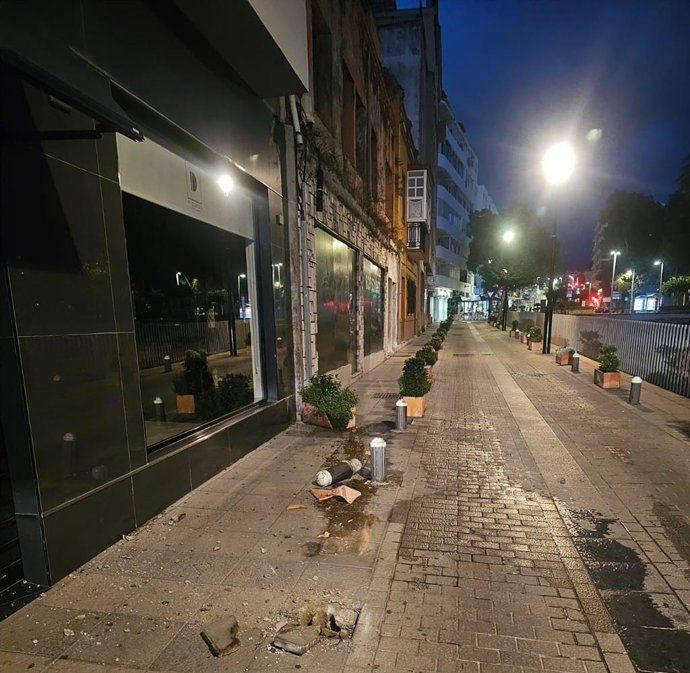 Daños ocasionados en Algeciras por un conductor que casi cuadruplicaba la tasa de alcohol permitida.