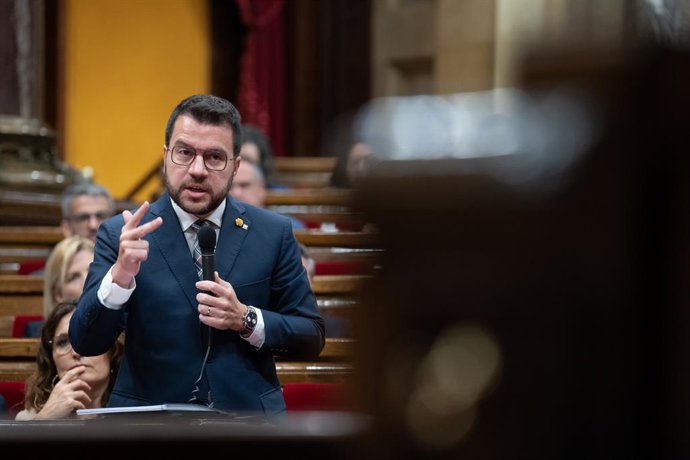 El president de la Generalitat de Catalunya, Pere Aragons