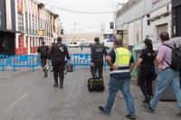 La Policía Científica, el Grupo de Homicidios y medios aéreos siguen trabajando en las discotecas calcinadas en Atalayas