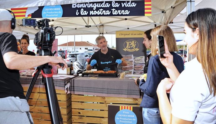 Feria de proximidad celebrada por Caprabo en 2022 en Masnou (Barcelona)