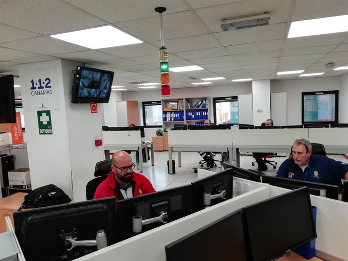 Archivo - Sala Operativa del 112 Canarias en Las Palmas de Gran Canaria