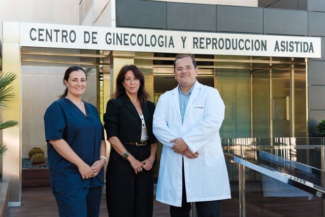 Llanos Medrano, Mª José Gómez y Sergio Rogel.