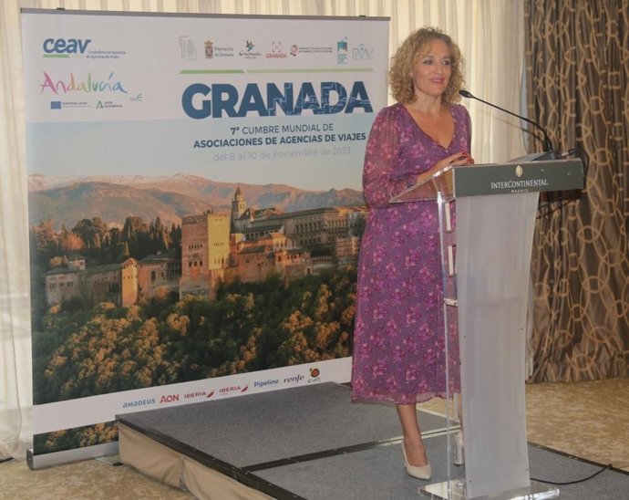 La Diputada Provincial De Turismo Y Patrimonio De Granada, Marta Nievas.