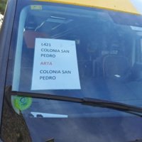 TIB responde que el uso de topónimos en castellano en un autobús "ha sido un error interno"
