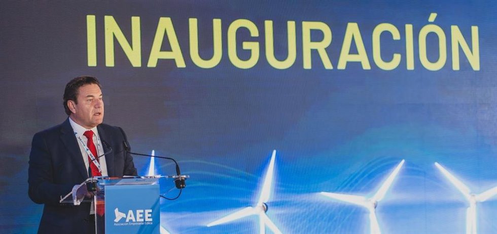 El presidente de la Asociación Empresarial Eólica (AEE), Juan Diego Díaz