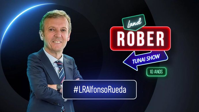 Imagen promocional del Land Rober con el presidente de la Xunta, Alfonso Rueda