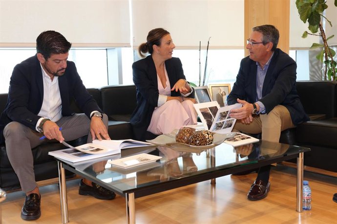 El presidente de la Diputación, Francisco Salado, mantiene una reunión con la alcaldesa de Ronda, María de la Paz Fernández