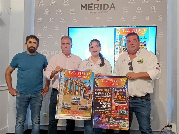 Presentación del III Tramo Cronometado Mérida, Patrimonio de la Humanidad este miércoles en el ayuntamiento