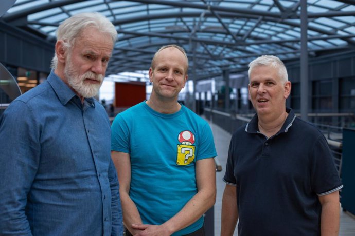 Kari Stefansson, Grimur Hjorleifsson and Patrick Sulem, scientists at deCODE genetics and authors on the paper.