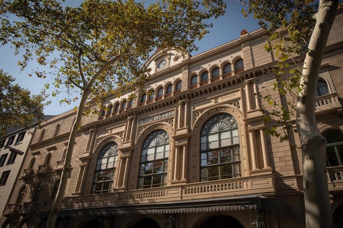 Fachada del Teatre del Liceu, a 13 de septiembre de 2023, en Barcelona, Catalunya