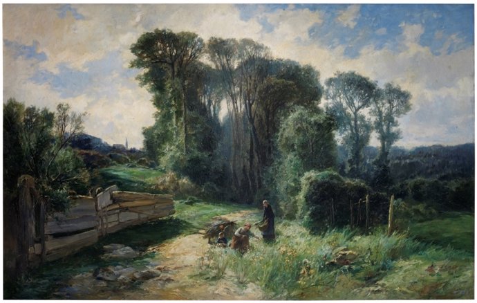 El cuadro 'Normandía (paisaje)' del Museo del Prado