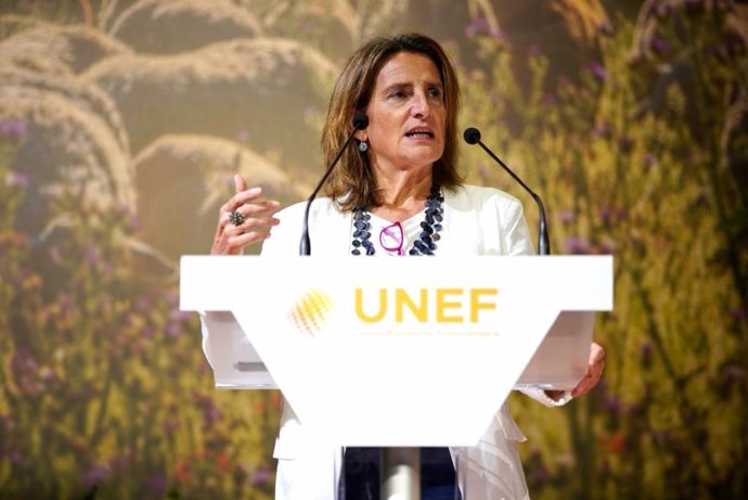 La vicepresidenta tercera del Gobierno en funciones, y ministra para la Transición Ecológica y el Reto Demográfico, Teresa Ribera