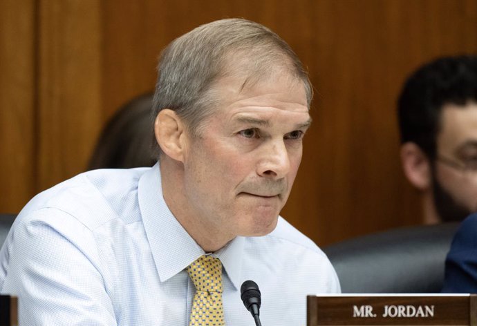 September 28, 2023, Washington, District of Columbia, USA: United States Representative Jim Jordan (Republican of Ohio), Chair, US House Committee on the Judiciary, questions witnesses during the US House Committee on Oversight and Accountability hearin
