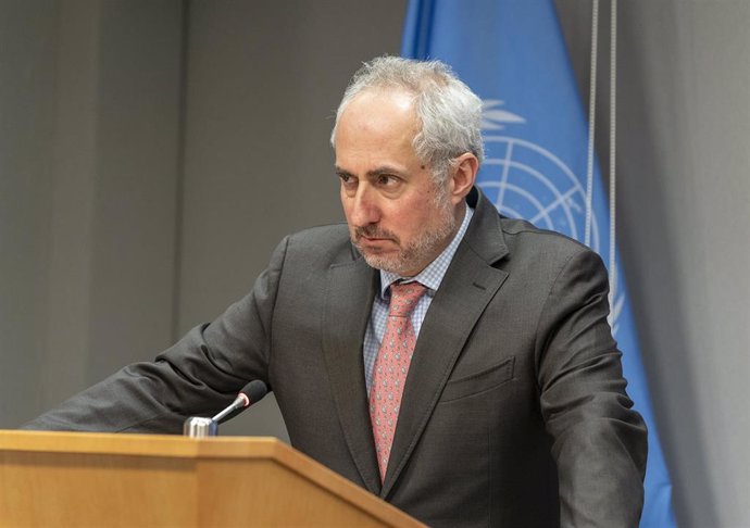 Archivo - Stéphane Dujarric, portavoz del secretario general de la ONU