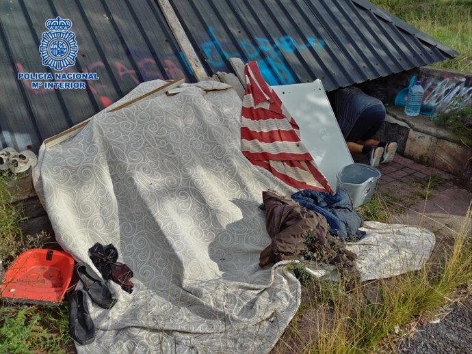 Asentamiento desmantelado en Barakaldo.