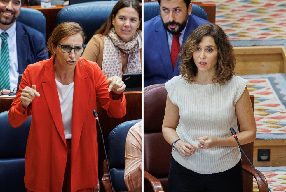 Mónica García e Isabel Díaz Ayuso