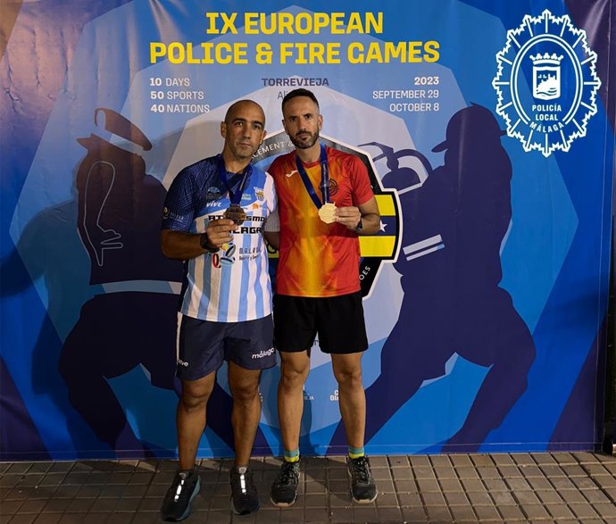 Dos policías locales de Málaga logran un total de cinco medallas en los Juegos Europeos de Policías y Bomberos
