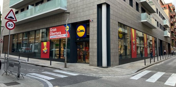 Establiment de Lidl a Barcelona