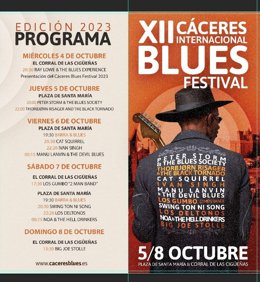 Cartel del Cáceres Blues 2023