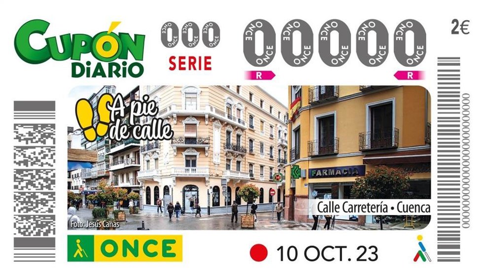Cupón de la calle Carretería de Cuenca.