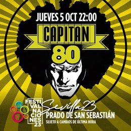 La banda 'Capitán 80', que realizará un tributo a los mejores éxitos ochenteros.