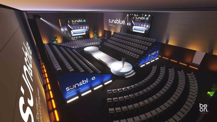 Simulación del main auditorium.