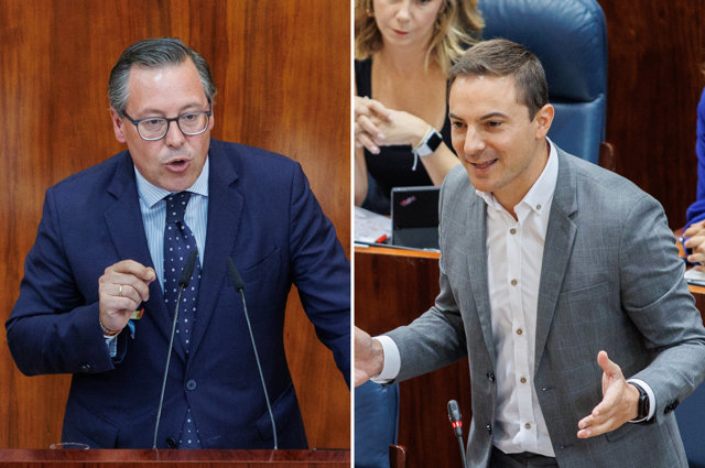 Alfonso Serrano (PP) y Juan Lobato (PSOE)