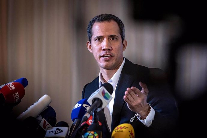 Dirigente de la oposición de Venezuela Juan Guaido