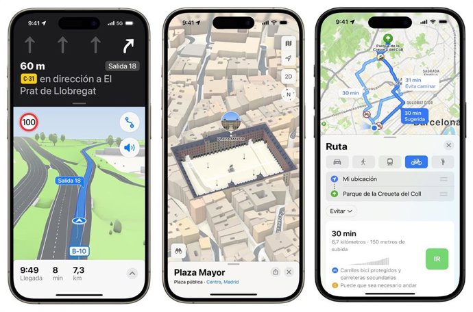 Novedades de Apple Maps que llegan a España y Portugal