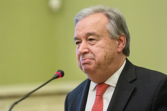 Archivo - El secretario general de la ONU, António Guterres