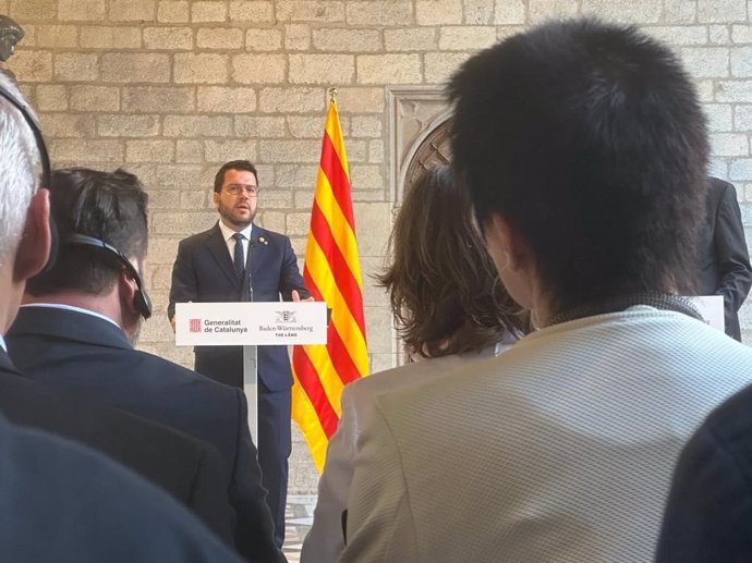 El presidente de la Generalitat, Pere Aragons