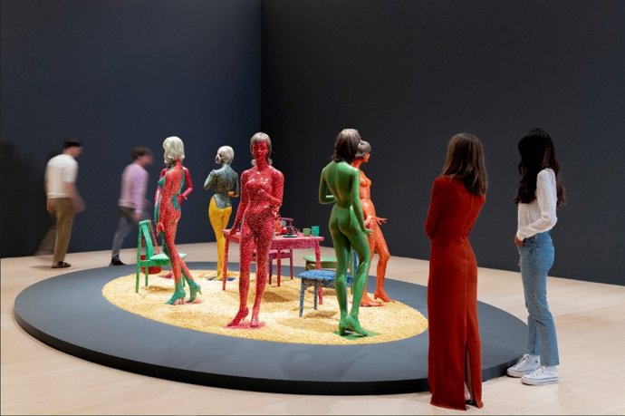 Aspecto de la exposición en el Guggenheim dedicada a Yayoi Kusama